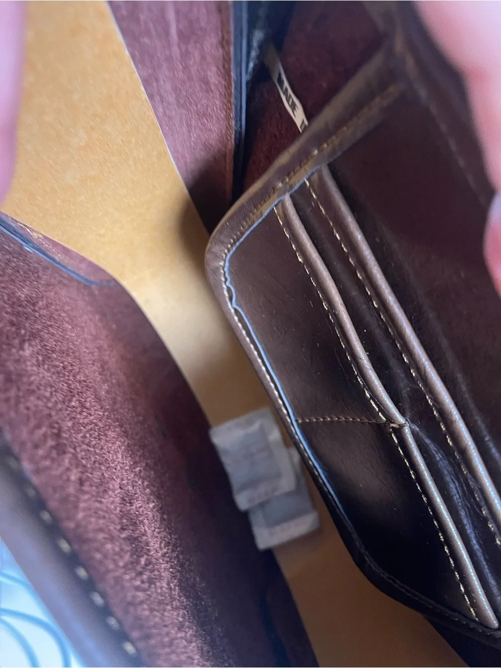 Hand-Tooled Floral Leather Satchel - Brown